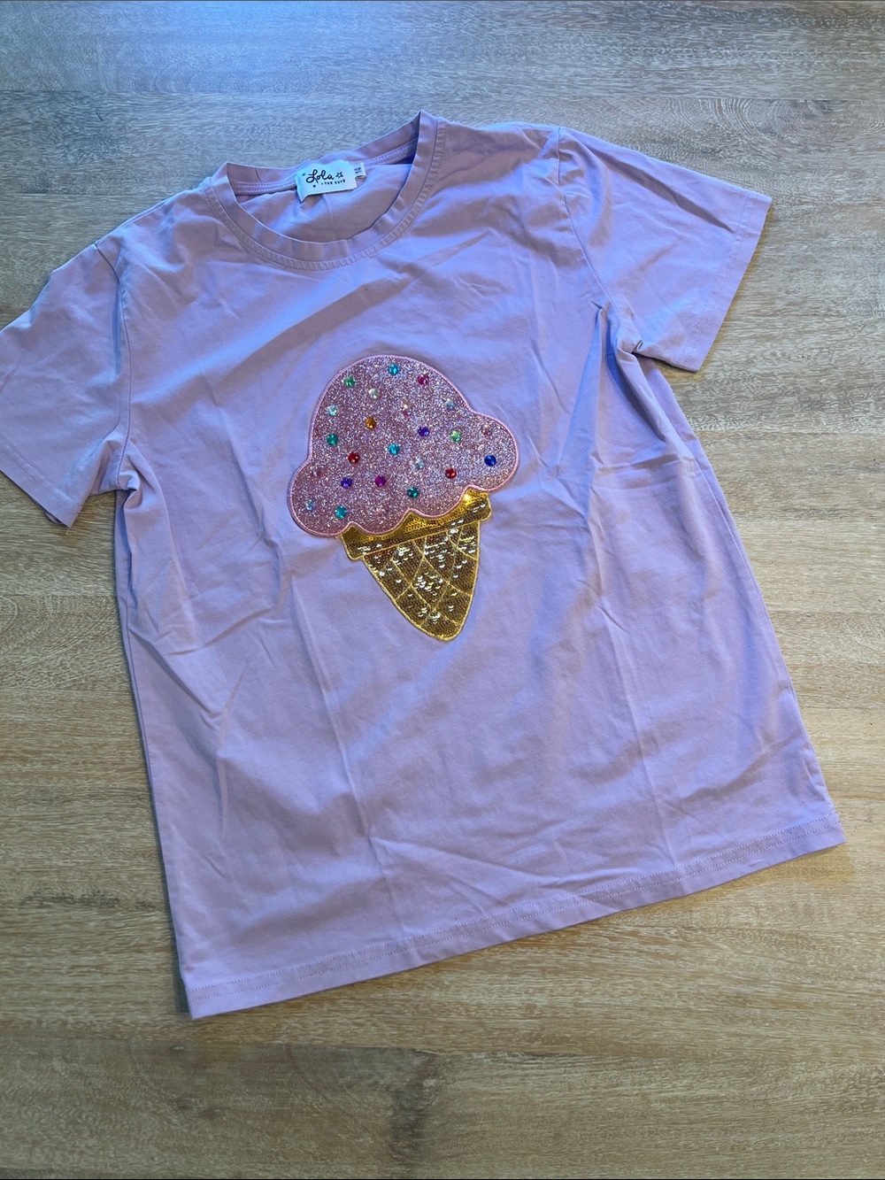 Lola and the boys ice cream tee NWOT size 14